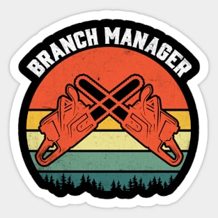 Branch Manager TreeSurgon Sticker